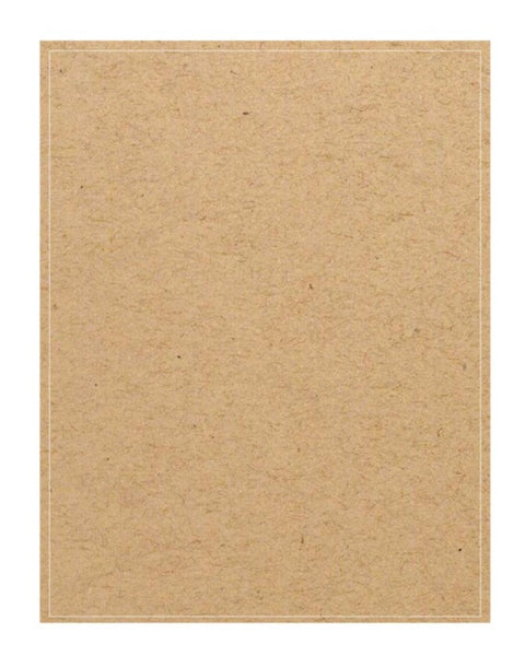 Full Sheet Adhesive Labels - Brown Kraft 8.5