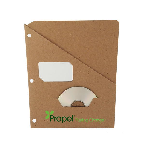 Custom Printed Binder Pockets - RePouch -  Business card and CD Slots