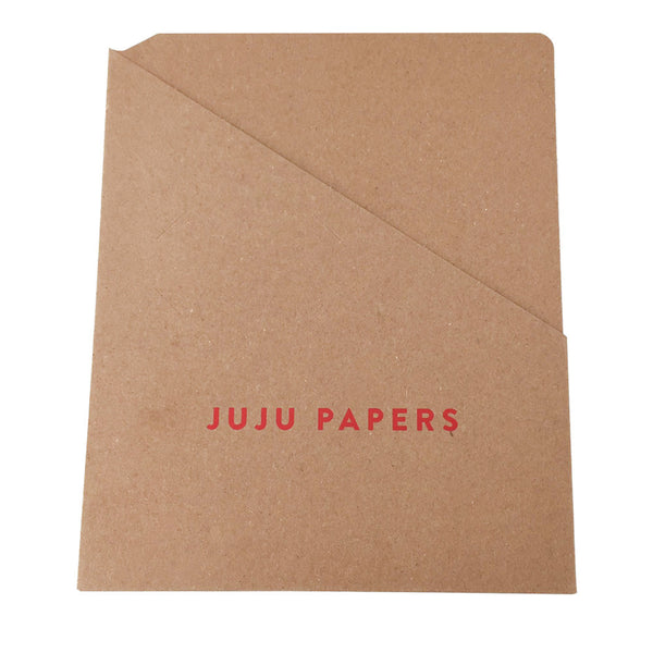 Foil Stamped Pocket Folders - RePouch - Red Foil