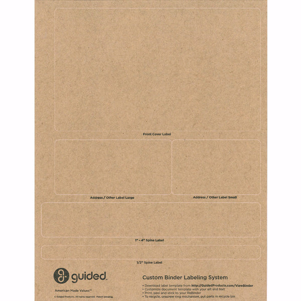 Binder Label System - Guided
