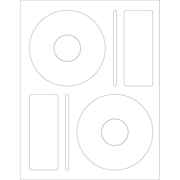 CD Labels - White - Eco Friendly Printable Labels