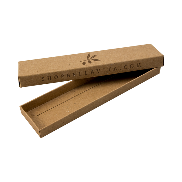 Printed Necklace Boxes - Brown Kraft 16 pt