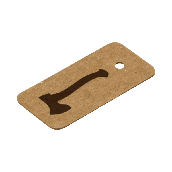 Printed Jewelry Tags - Brown Kraft