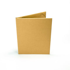 One Pocket Menu Cover - Gold Cover