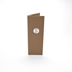 One Pocket Menu Cover - Silver Foil Debossed