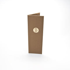 Six Pocket Menu Cover (Book Style) - Deboss Foil, Gold