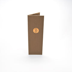 One Pocket Menu Cover - Bronze Foil Debossed