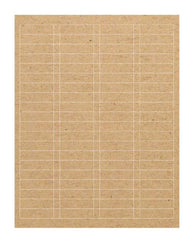 Return Address Labels (1 3/4" x 1/2") - Brown Kraft - Guided
 - 1