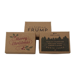 Custom Printed Two Piece Gift Boxes - Brown Kraft Gift Boxes