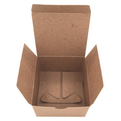 Custom Printed Recycled Gift Boxes 4x4x2 - Inside View