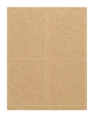 Brown Kraft Labels (4" x 5") - Customize with your printer