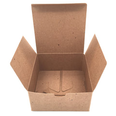 Custom Printed Recycled Gift Boxes 3x3x2 - Inside View