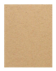 Full Sheet Adhesive Labels - Brown Kraft 8.5" x 11"