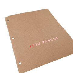 Foil Stamped Binder Pockets - RePouch - Punched 3-ring Binder Holes