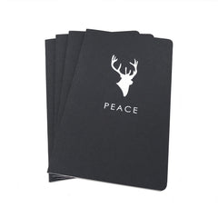 Deer and Peace Designer Holiday Recycled Notebooks