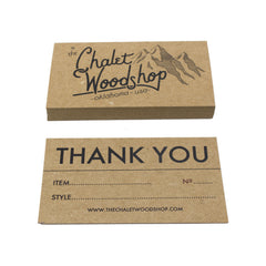 Recycled Business Cards - Thank You Card