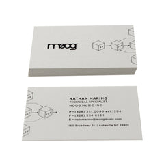 Recycled Business Cards - Natural White Stock, clean look