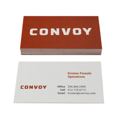 Recycled Business Cards Reversed Print - Convoy