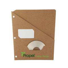 Custom Printed Binder Pockets - RePouch -  Business card and CD Slots