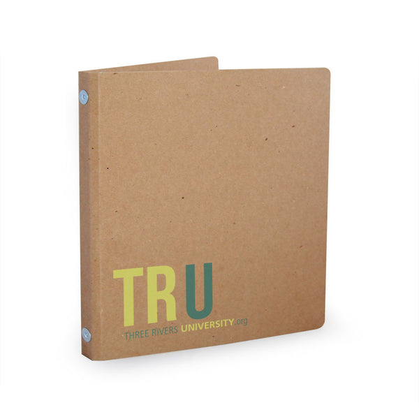 Custom Printed 1/2" ReBinder Select Recycled Binders - 35pt Chipboard