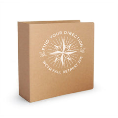 Custom Printed 3" ReBinder Original Recycled Binders