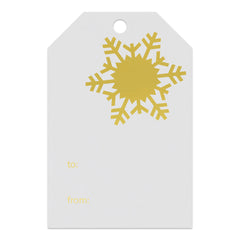 Foil Stamped Gift Tags -  Natural White