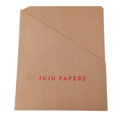 Foil Stamped Pocket Folders - RePouch - Red Foil 