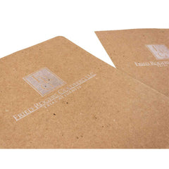 Embossed Pocket Folders with Pearl Foil