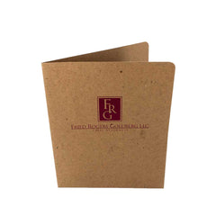 Foil Stamped Presentation Folders - RePocket - Pocket Folder with Red Foil