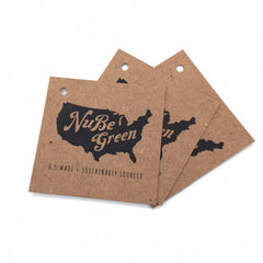 Brown Kraft Hang Tags - Square Cut Corners