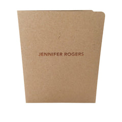 Foil Stamped Presentation Folders - RePocket - Brown Kraft 2 Pocket Folder,