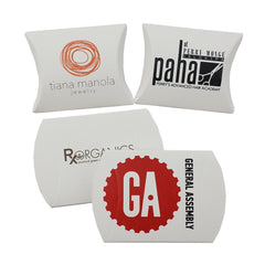 Custom Printed Pillow Boxes - White