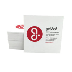 2.5" Square Recycled Business Cards Recycled White