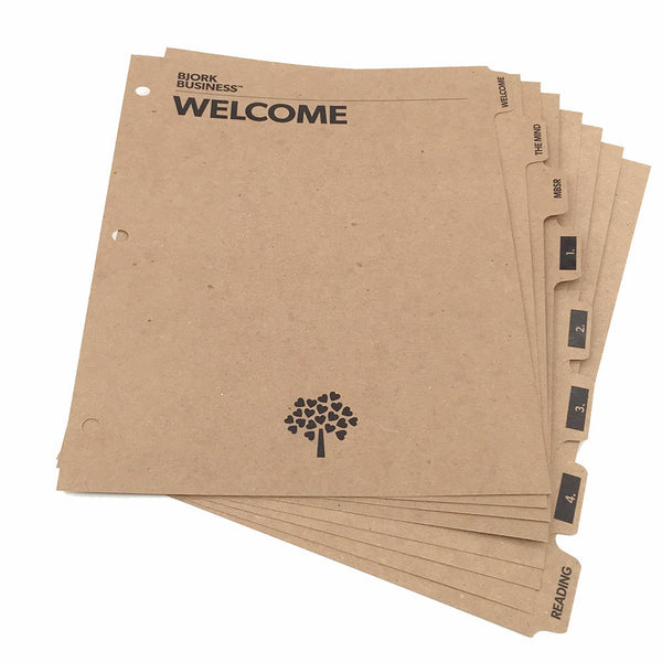 Custom Printed Binder Dividers - ReTab 8-Tab - Digital Print