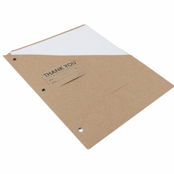 Binder Pockets - RePouch - Brown Kraft, with or without CD Slot