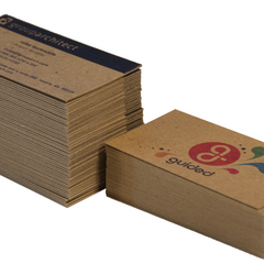 Thick Recycled Business Cards - Twice the Thickness, 40pt chipboard