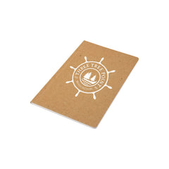 Foil Stamped Notebooks - 5" x 8" ReWrite - White on Natural Brown Kraft