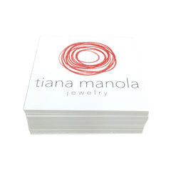 2.5" Square Recycled Business Cards For Tiana Manola