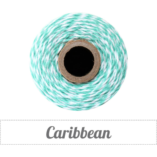 Bakers Twine - Twisted Caribbean Blue and White Twine - Get Creative!