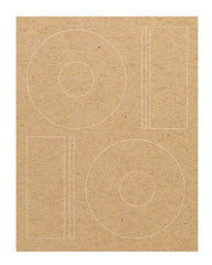 CD Labels - Brown Kraft - Die cut labels