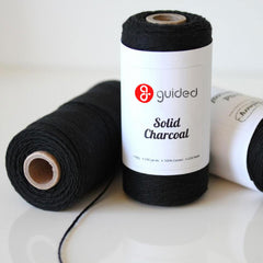 Bakers Twine - Solid Charcoal Black Twine Spool - Wrap up Halloween treat bags with our Black Twine