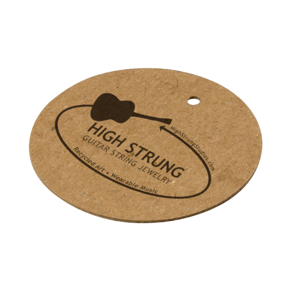 Custom Round Hang Tags - Brown Kraft 16 pt Chipboard