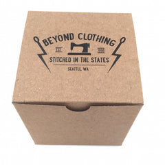 Custom Printed Recycled Gift Boxes 4x4x2 - Brown Kraft