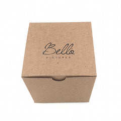 Custom Printed Recycled Gift Boxes 3x3x2 - Bello Pictures