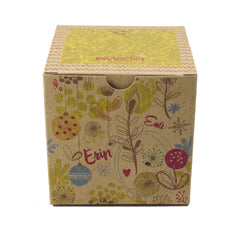 Custom Printed Recycled Gift Boxes 4x4x4 - Holiday Box