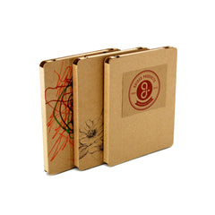 Recycled Cardboard iPad Cases - Brown Kraft (3 pack) - Custom Design your Tablet Case 