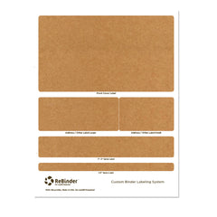 4" ReBinder Select Recycled Binders - Binder Label System