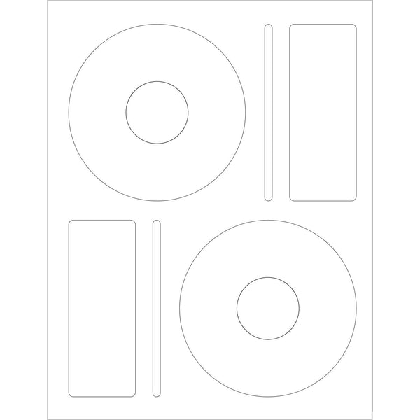 CD Labels - White - Eco Friendly Printable Labels