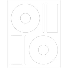 CD Labels - White - Eco Friendly Printable Labels