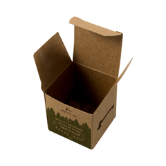 Printed Little Gem Gift Boxes - Brown Kraft